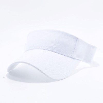 Visor Sun Hat Golf Tennis Beach Men Cap Adjustable Summer Plain Colors Women 