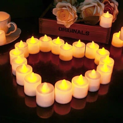 120/96/48/24X LED Tea Light Tealight Candle Flameless Wedding Party Home Battery - Picture 13 of 22