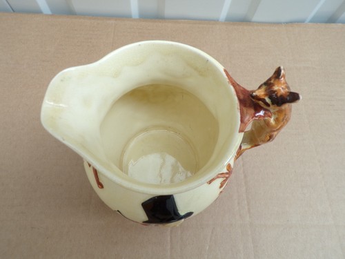 CROWN DEVON FIELDINGS JOHN PEEL FOX HUNTING SONG 1930's MAJOILICA JUG PITCHER - Picture 8 of 9