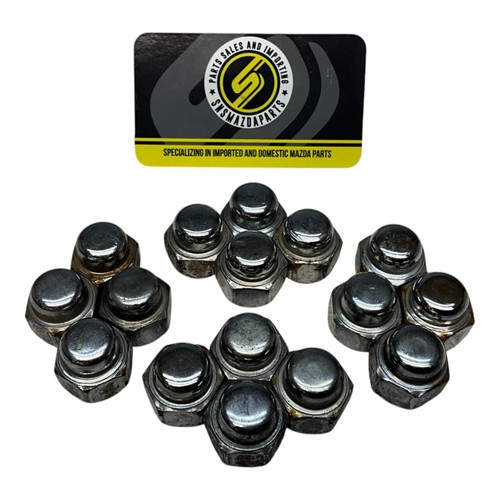 90-24 Mazda Miata MX5 MX-5 OEM Lug Nut Hub Chrome Full Set of Qty 16 B002-37-160