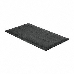 PRO-SAFE 5' Long x 3' Wide, Dry Environment, Anti-Fatigue Matting Black, Viny...
