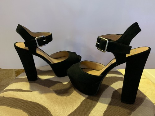candies black platform heels