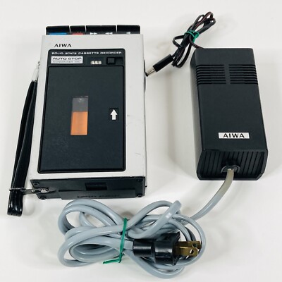 Vintage Aiwa Solid State Cassette Recorder TP-747 101 Japan w