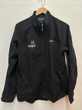 Patagonia Adze Hybrid Jacket 83545 Full Zip Black Company Logo Mojio Women Large