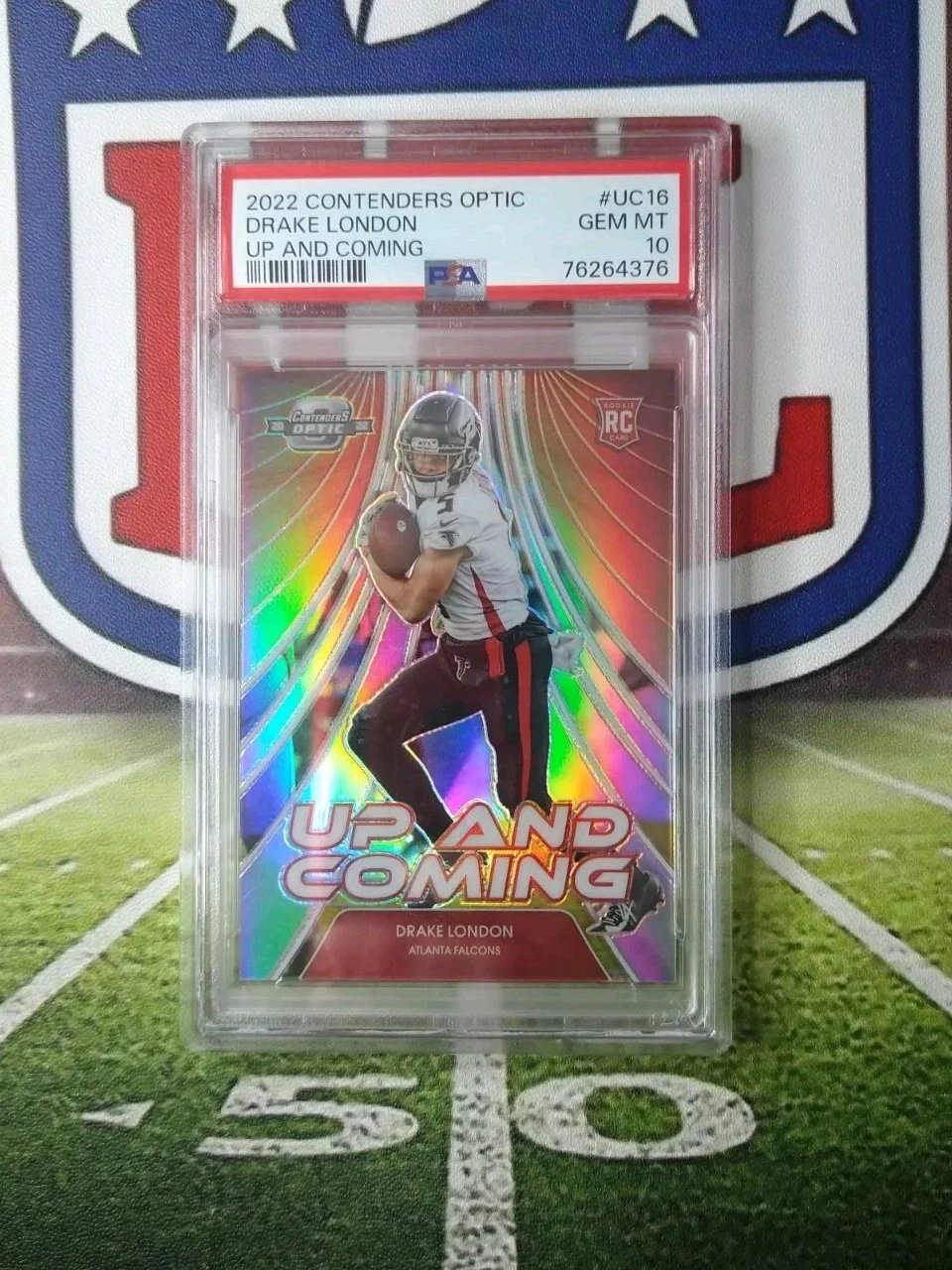 Drake London Panini Contenders Optic Up and Coming #UC16 Base