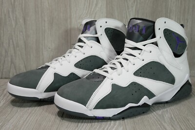 NEW CRISP NIKE AIR JORDAN 7 RETRO FLINT GRAY/WHITE SNEAKERS CU9307