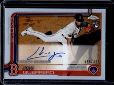 2025 Topps Chrome Update Luis Guerrero Rookie Debut Auto RC Refractor #/499