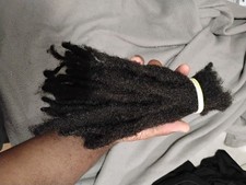 100 Real Human Hair Dreadlocks 38pc. 10" locs