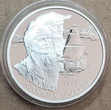 1 Dollar 325th Anniversary of the Hudson Bay Co. 1995 Canada Ag