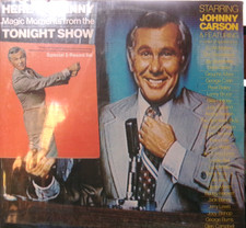 JOHNNY CARSON-Here's Johnny Magic Moments from the Tonight Show 2 LP with poster