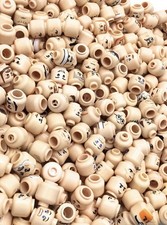 LEGO LOT OF 25 MINIFIGURE HEAD PIECES RANDOMLY PICKED FLESH TONE STAR WARS HEROS