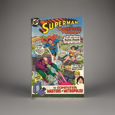 SUPERMAN & WONDER WOMAN Compliments Of Radio Shack!  Promotional Comic Book (DC)