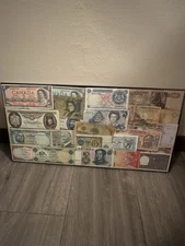 Framed Collage of World Currency