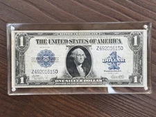 Silver Certificate Acrylic Note Large Frame Money Holder Magnet Display Case