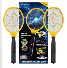 DEVOGUE Electric Fly Swatter Bug Zapper Racket Battery Operated 2PK