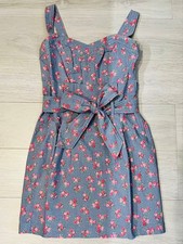PinkyGirls Floral Dress with Ribbon Dot Princess Y2K Japan Handmade Japan