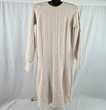 Very Soft Cream Color Women’s Sweater Dress No Labels See Pics 9/10 Approx Size