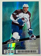 2024 Upper Deck Credentials Debut Ticket Access Jason Polin /999 Rookie