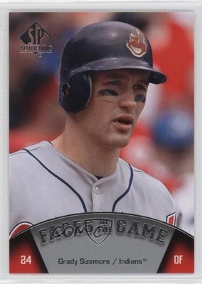 2009 SP Authentic Faces of the Game Grady Sizemore #186 0d2