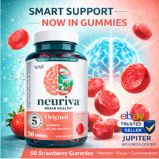 Neuriva ORIGINAL Brain Performance Strawberry Gummies, 50 CT - Exp 3/2027
