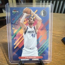 2025-26 Topps Finest Dirk Nowitzki Blue Refractor #295 /99 Dallas Mavericks