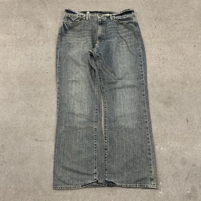 X2 Denim Laboratory Jeans Mens 36x32 Blue Pants M42 Boot Distressed Grunge Y2K
