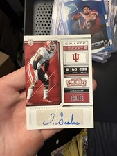 Tegray Scales 2018 Panini Contenders Draft Picks Football Rookie Auto Indiana RC