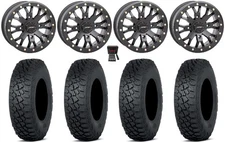 System 3 SB-4 14" Wheels Bk (6+1) 28" Tenacity XNR Tires Can-Am Maverick X3