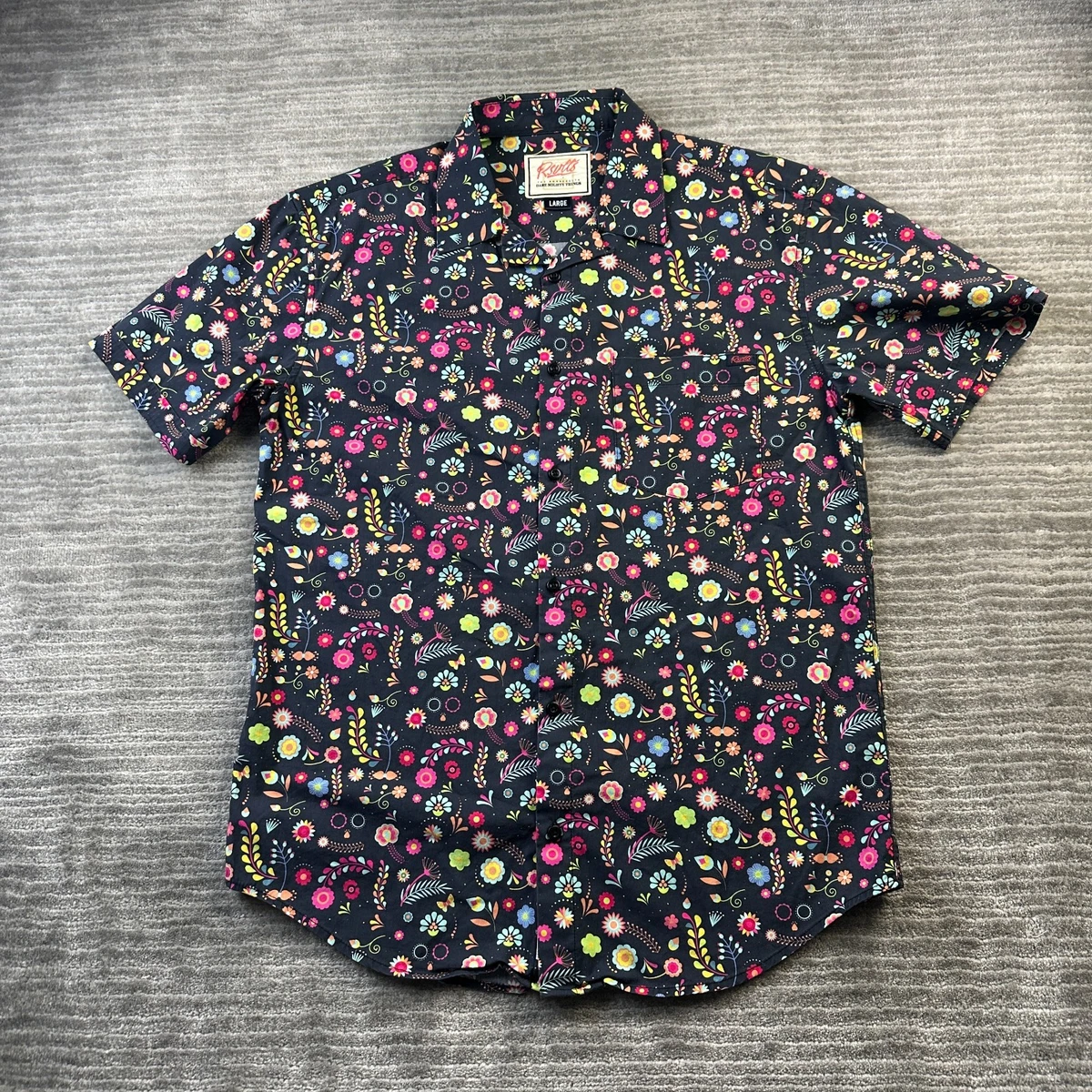 JOGAL Heren Funky Christmas Print Kerstman hemd lange mouwen Button Up Vrijetijdshemd, wit, 8 Jaar