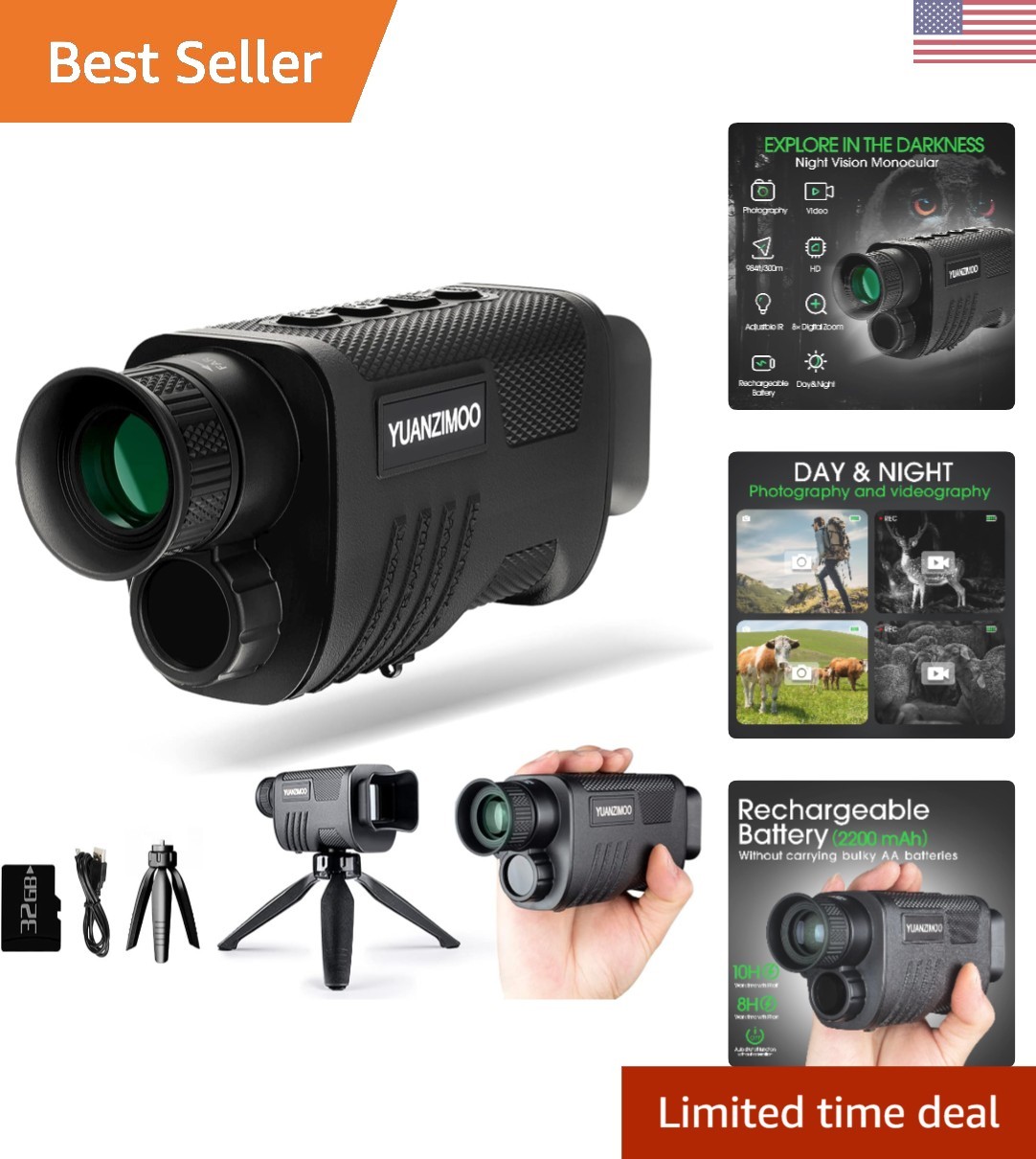 Monocular With Photographic Features & Easy Portability