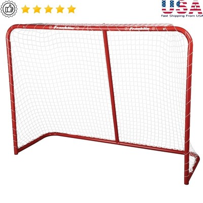 Heavy Duty Street Hockey Goal Steel Net Pro Style Durable All Weather Youth Size