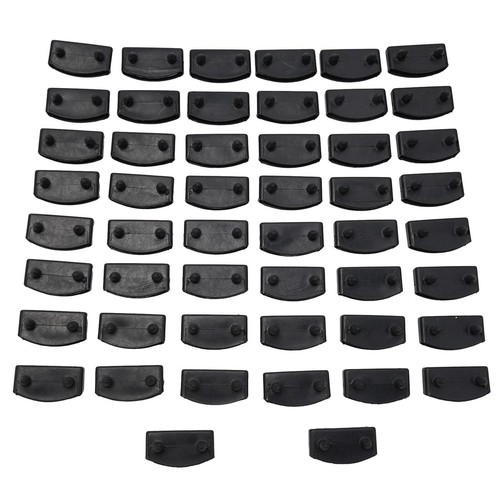 50x Repuesto Madera Listón Plástico Soporte Medio o Extremo 55mm Reemplazar