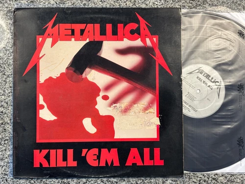 Metallica Kill 'Em All Silver Megaforce US First Pressing 1983 VG/VG Vinyl LP