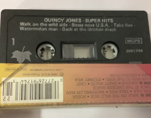 Quincy Jones - Super Hits - Audio Cassette Tape - Picture 3 of 3