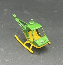 Vintage 1977 Tootsie Toy Scorpion Helicopter Green Yellow -Made in USA