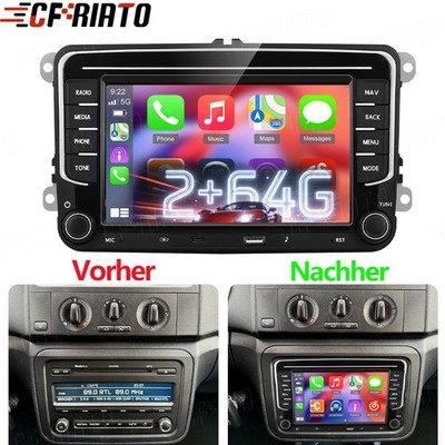 Android 15 Autoradio GPS NAVI WIFI Carplay FM RDS Für Skoda Fabia II 2008-2013