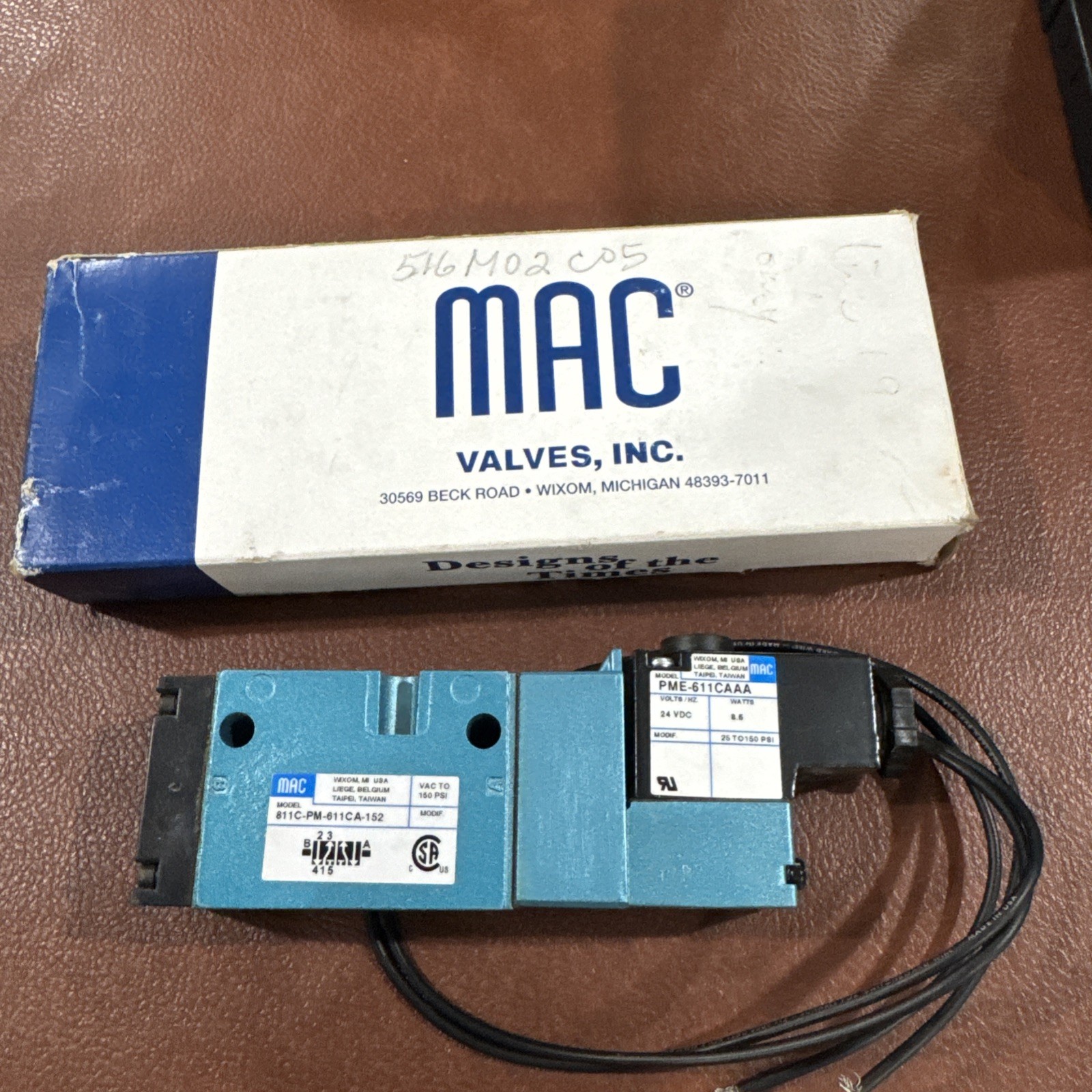 Mac Valve 811C-PM-611CA-152 Solenoid Valve Pneumatic