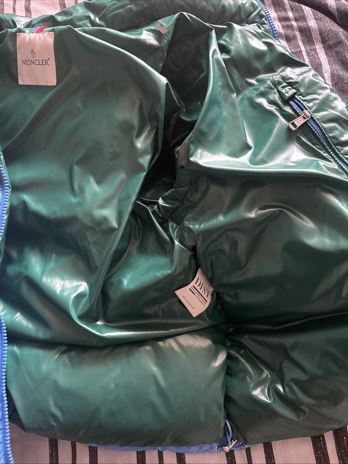 Moncler RARE “Gary” Puffer Jacket – Blue & Green (Size L) Great Condition (TAGS) image 6