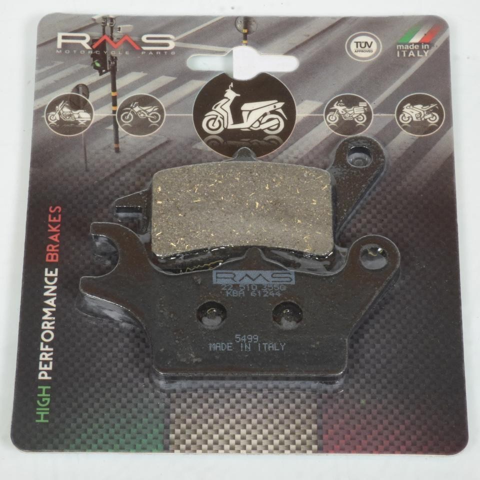 Plaquette de frein RMS pour Yamaha Tricity 150 2016-2018 avant en métal fritté noir