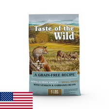 Taste of the Wild Appalachian Valley Grain-Free Dog Food, Real Venison, 5-lb
