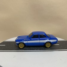 2016 Mattel Fast & Furious 6 1970 Ford Escort RS1600 MK1 Rally Car Blue 1:55 