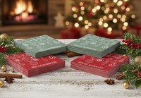 80 Servietten Papierservietten Weihnachtskugeln Rot GrüN 3 Lagig 33X33 Cm Advent