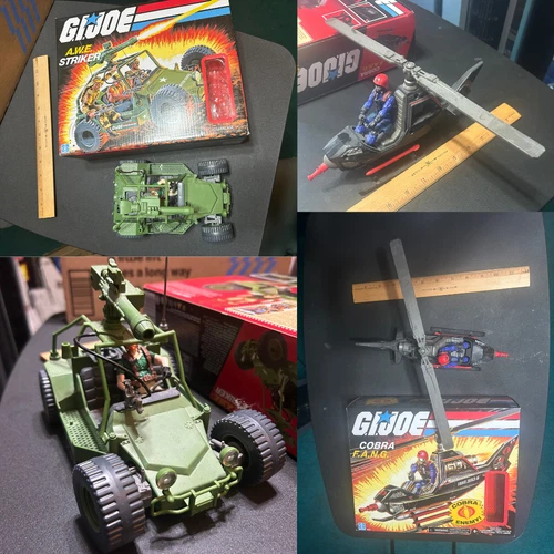 G.I. Joe Retro Walmart Lot - FANG w/ Enemy Pilot + AWE Striker w/ Crankcase Comp