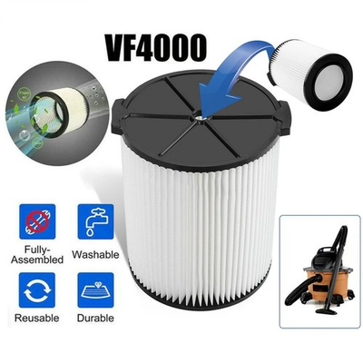 #ad VF4000 Replacement For RIDGID Washable Vacuum Garage Shop Vac Pleated Filter $11.99