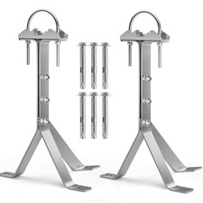 Antenna Mounting Bracket 12 Inch SUS304 Stainless Steel Mast Wall Mount Clamp...