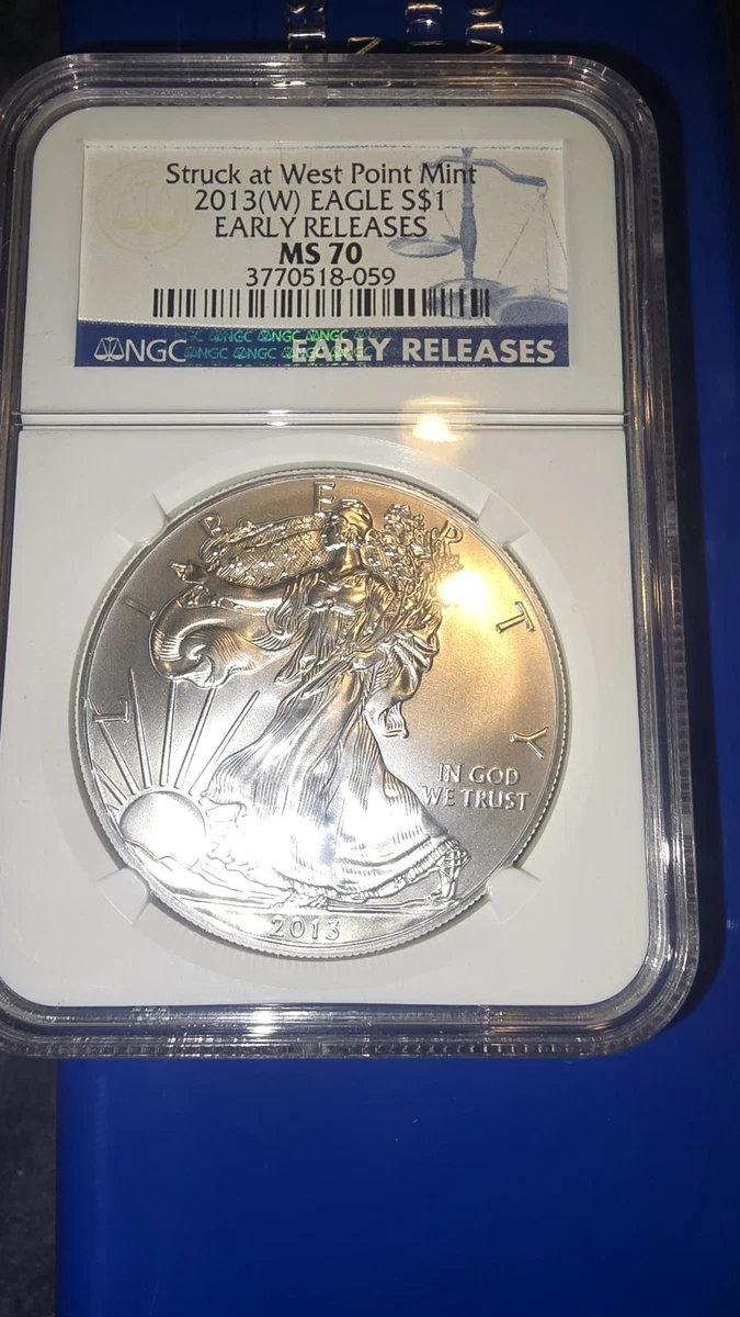 American Eagle MS 70 Graded 2013 Silver Bullion Coins for sale | eBay
