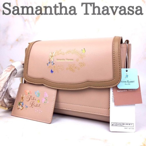 Samantha Thavasa Peter Rabbit Collab Shoulder Bag Pink Faux Leather ...