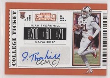 2019 Panini Contenders Draft Picks College Ticket Juan Thornhill #259 Auto gn1