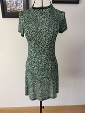 Topshop Green Mesh Mini Dress In Size 6 Length 31’ BNWT