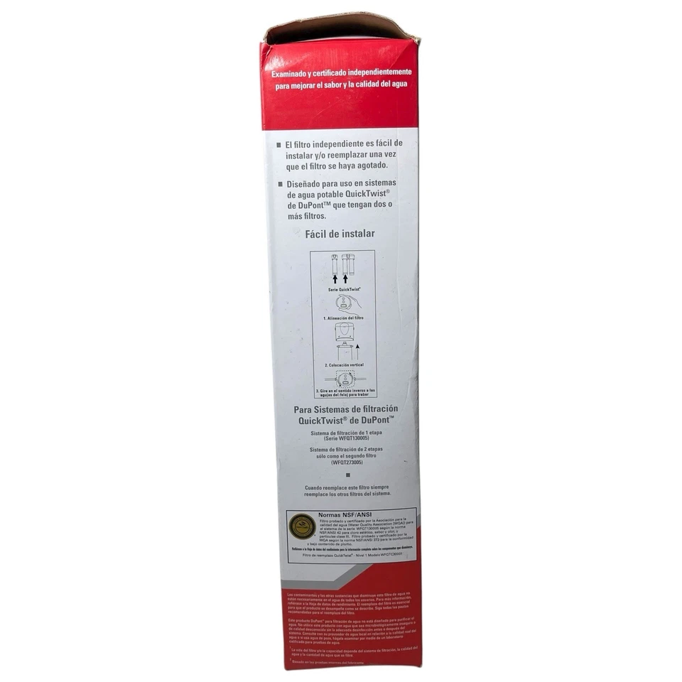 Filtro Bloque Carbono Dupont QuickTwist Serie 3000 3000 GAL/11.350L Nuevo Precintado Foto 4 de 4